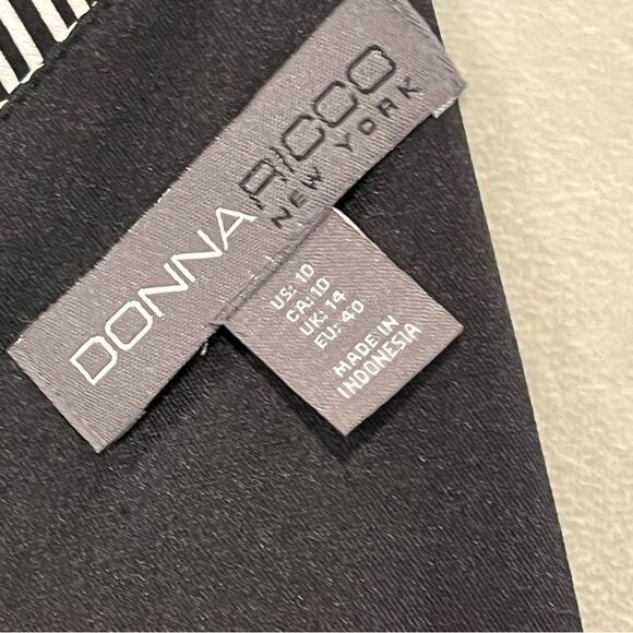 Donna Ricco Geometric Print long sleeve crew neck Dress size 10 - Picture 8 of 12